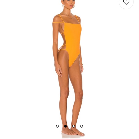 Lovewave the Maxie one piece swimsuit in bright orange size Large - Picture 2 of 6